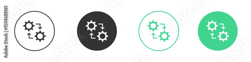 Operation icon Minimal Flat Line Vector Icon Set.