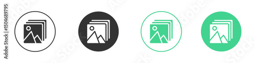 Image icon Minimal Flat Line Vector Icon Set.