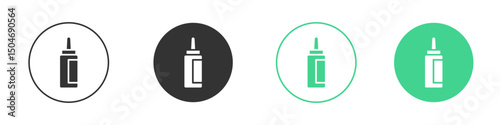 Glue bottle icon Minimal Flat Line Vector Icon Set.