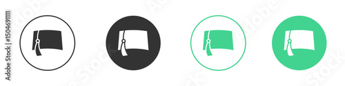Fez hat icon Minimal Flat Line Vector Icon Set.