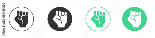 Empowerment icon Minimal Flat Line Vector Icon Set.