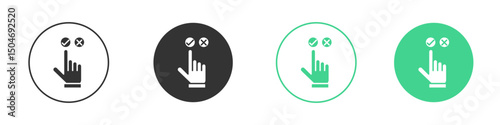Choice icon Minimal Flat Line Vector Icon Set.