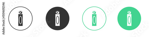Chew gum icon Minimal Flat Line Vector Icon Set.