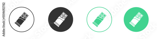 Candy-bar icon Minimal Flat Line Vector Icon Set.