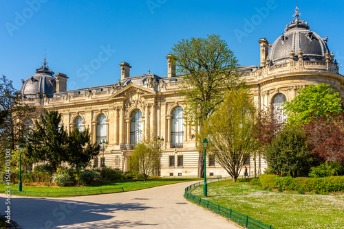 Petit (Small) palace on Champs Elysees in spring, Paris, France