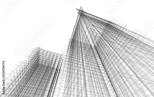 modern office buildings