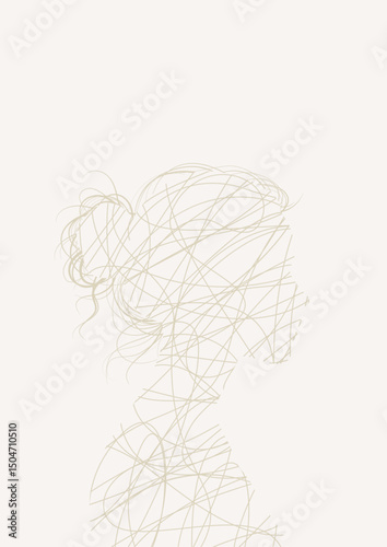 Web, Threads, Roots, Person, Personality, Woman, Intricacy, Thoughts, Artwork, Vector
