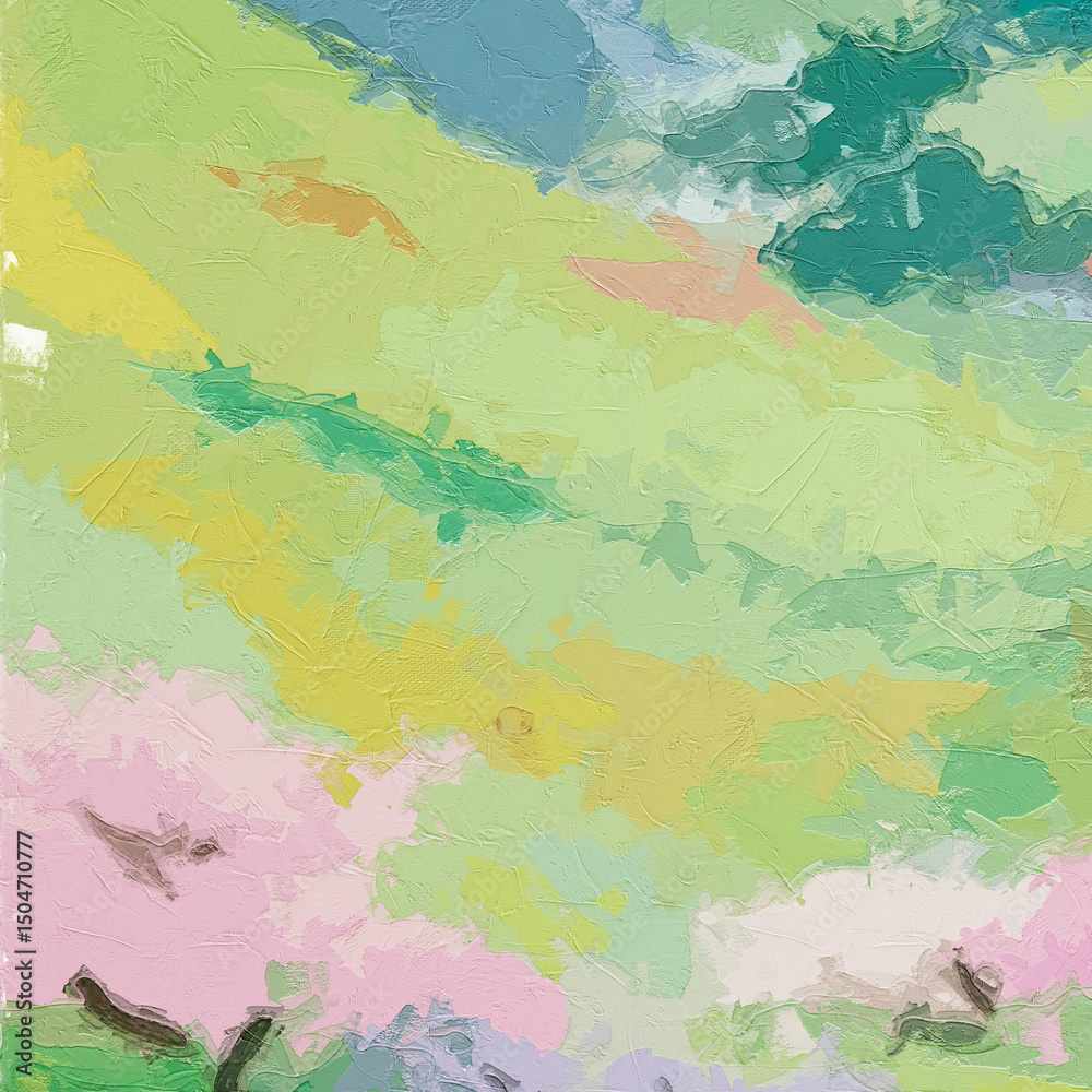 Fototapeta premium Various oil paintings, flowers, birds, rabbits, butterflies, monkeys, landscapes, mountains, rivers, cats, dogs