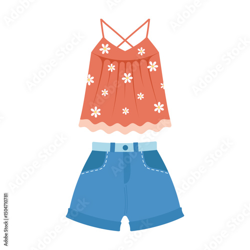 Colorful summer dresses, swimsuits, and casual outfits for warm days