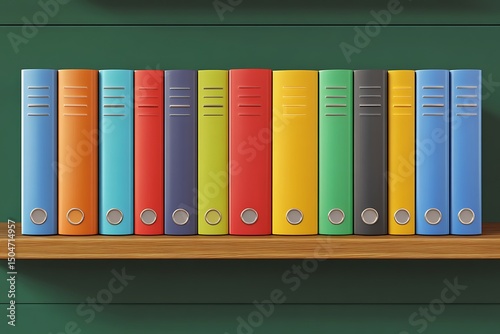 Colorful Office Files Organization and Efficiency through Customer Feedback