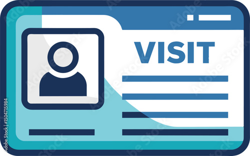 Visitor Pass ID Card Template Design