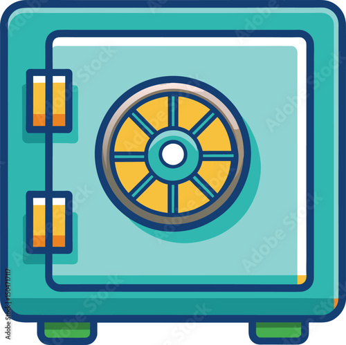 Safe Box Security Icon Graphic Design