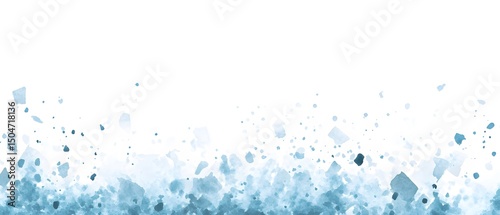 Wallpaper Mural Abstract Blue Watercolor Splashes Background Texture Torontodigital.ca