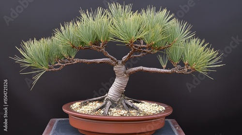 Japanese White Pine Bonsai Tree Miniature Potted Plant
