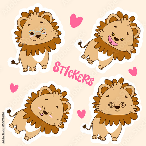 Dear lion. Stickers are Stickers