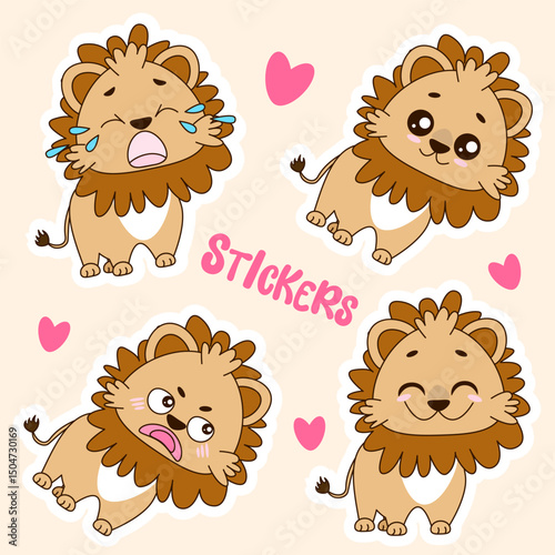 Dear lion. Stickers are Stickers