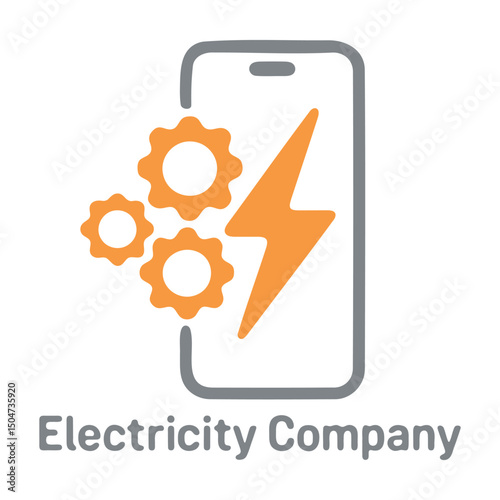 Modern logo for an Electricity Company showcasing innovation.