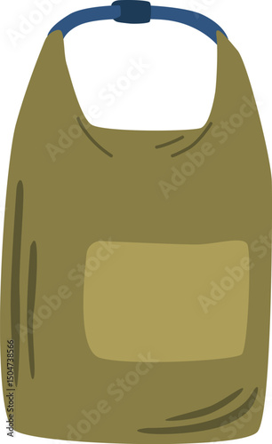 Touristic bag alpinist equipment vector illustration