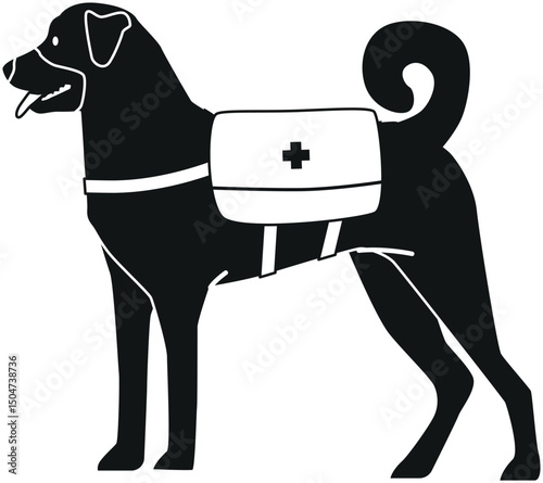 Rescue dog for emergency help