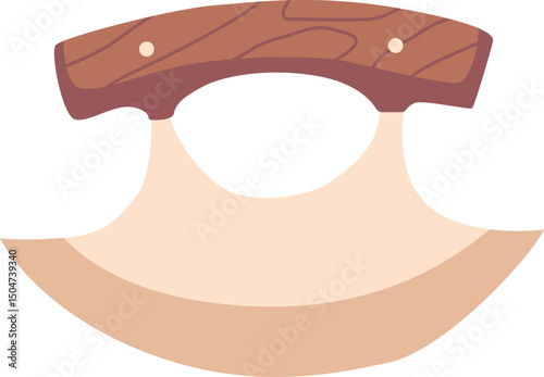 Traditional Eskimos knife vector illustration