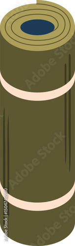 Touristic mat roll for travel