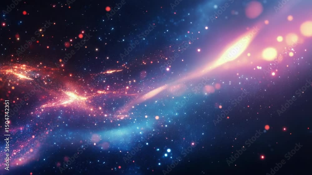 A stunning image of a blue and purple galaxy with stars, perfect for use in astronomy or space-themed projects