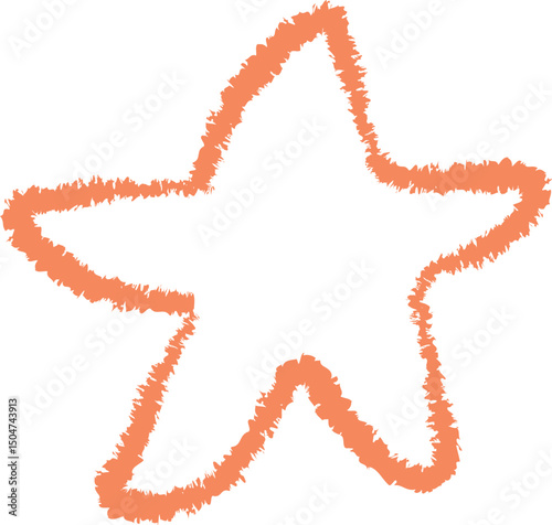 Wallpaper Mural Fuzzy Star Outline Drawing Torontodigital.ca