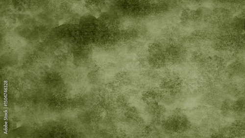 Fotografía Light pale green brown olive army military khaki beige white abstract watercolor pattern