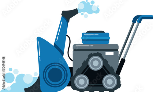 Snowplower machine for street cleaning