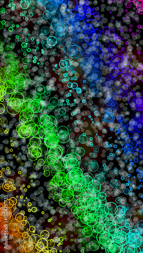 Neon gradient vertical screensaver wallpaper in vibrant glowing colors