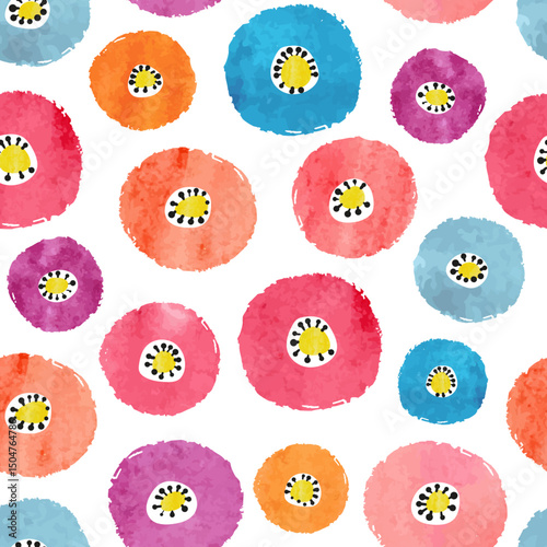 Abstract colorful circles p...