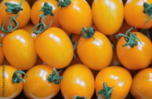 Yellow Cherry Datterino Tomatoes Background