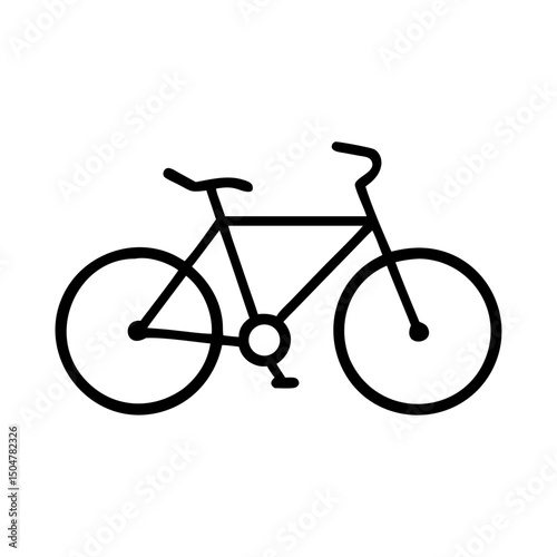 bicycle on white background