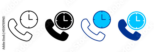 Support Icon Set Multiple Style Vector Illustration