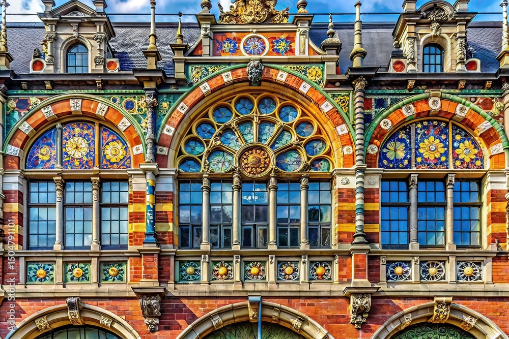 Obraz premium Macro Photography Centraal Station Groningen Netherlands