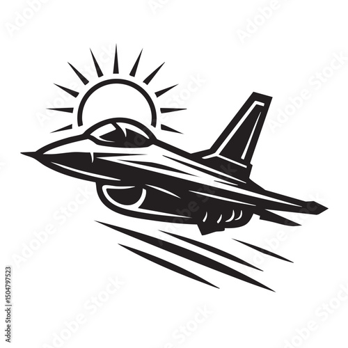 fighter jet vector illustration