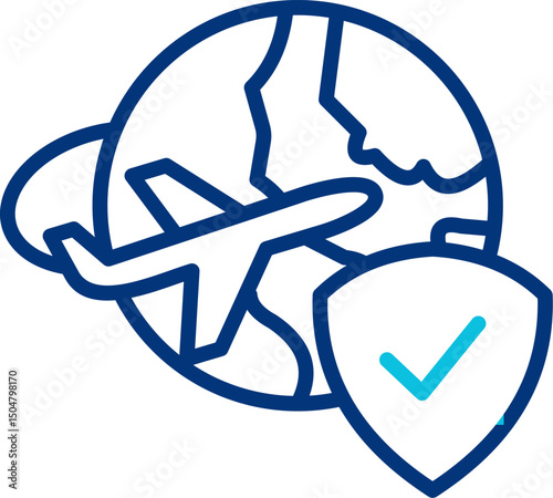 Travel icon. Vector of tour and travel. Tourism and travelling. Air travel
