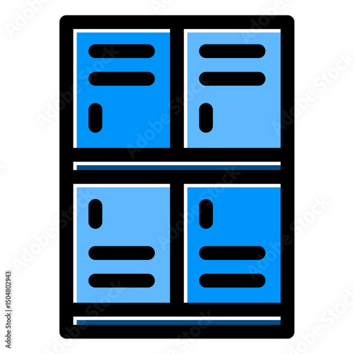 locker vector icon