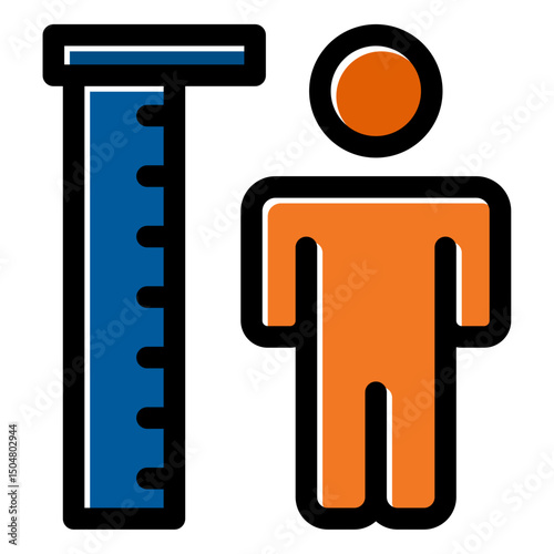height measurement icon