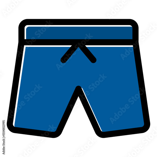 short swimwear icon vector 