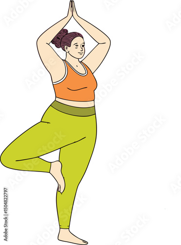 Body Fat Distribution Vector Illustration – Human Anatomy Concept