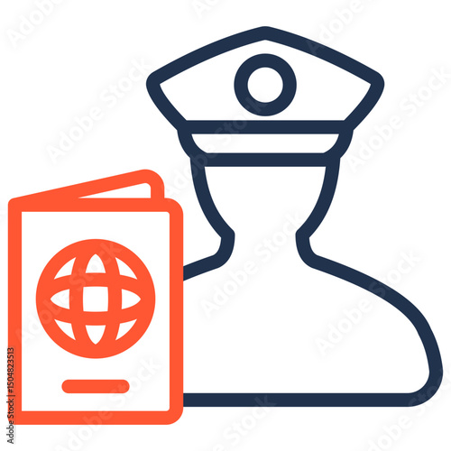 Passport Control Icon