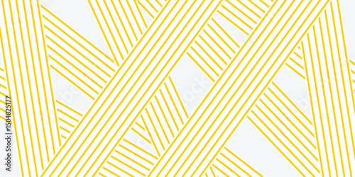 Vector banner with yellow ramen pattern on white background. Abstract pattern.