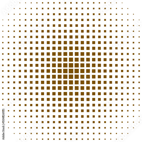Radial Square Grid Pattern – Abstract Halftone Vector Background
