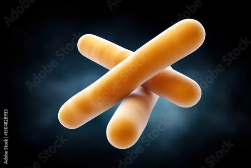 Microscopic of Clostridium botulinum the anaerobic bacteria responsible for the serious foodborne illness botulism which can lead to muscle paralysis and weakness