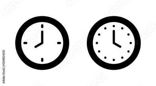 Clock icon vector. Time sign and symbol. watch icon
