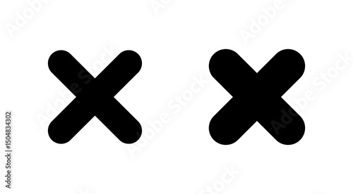 Close icon vector. Delete sign and symbol. cross sign