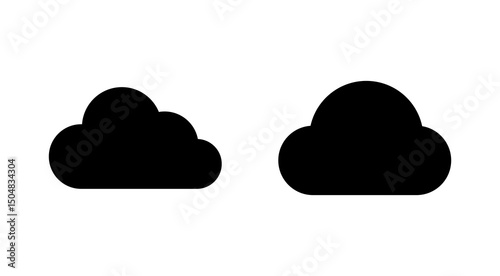 Cloud icon vector. cloud sign and symbol