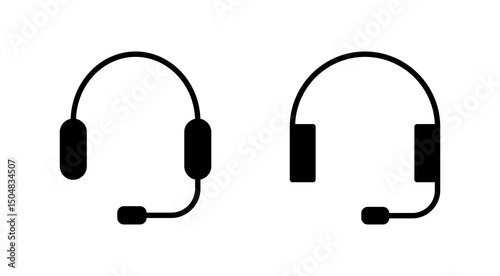 Headphone icon vector. Headvector sign and symbol