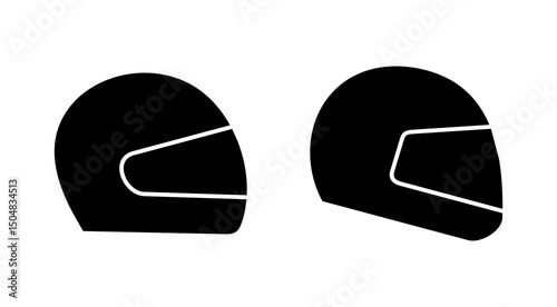 Helmet icon vector. Motorcycle helmet sign and symbol. Construction helmet icon. Safety helmet